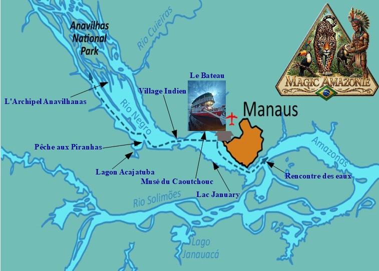 Carte croisiere magic amazonie